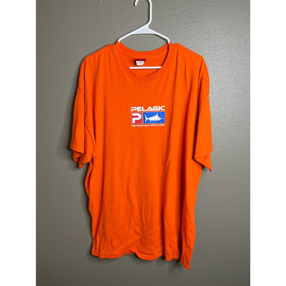 Pelagic - Fishing Gear XXL Orange T shirt short sleeve